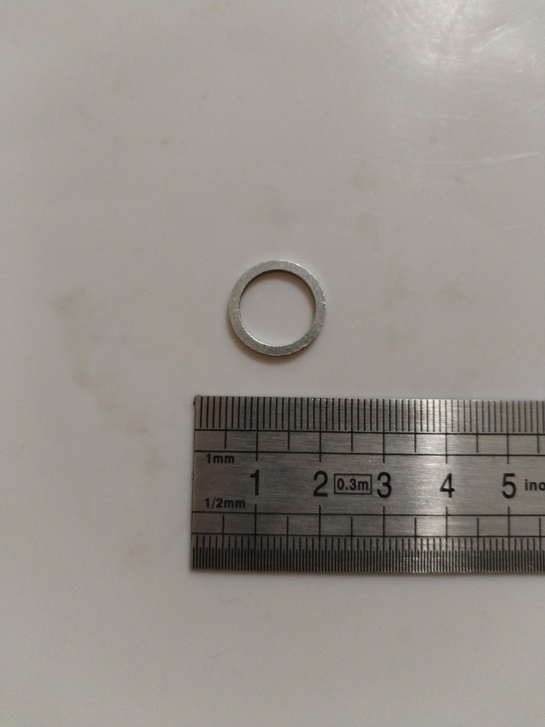 DIN7603-A12x16-AL -- Oil backflow line sealing ring