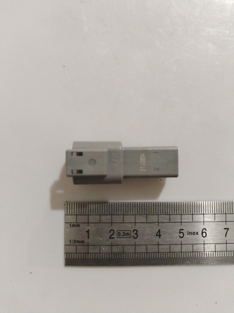 67.21.40.010 PRISE DEUTSH 2 BROCHES MALES