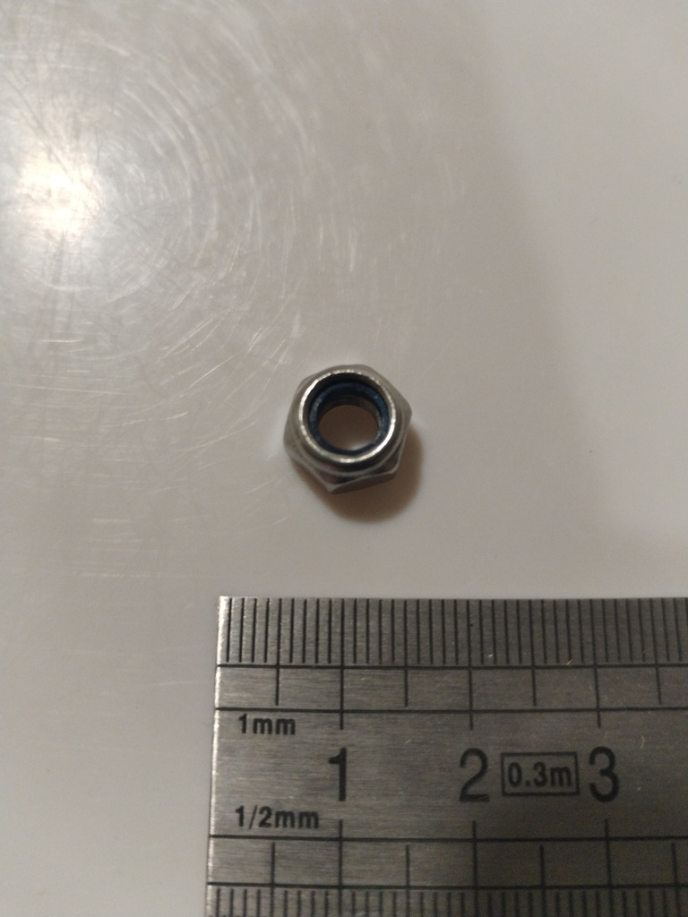 DIN985-M6-A2 ISO10511 -- Nut, hexagon, self locking, PA insert